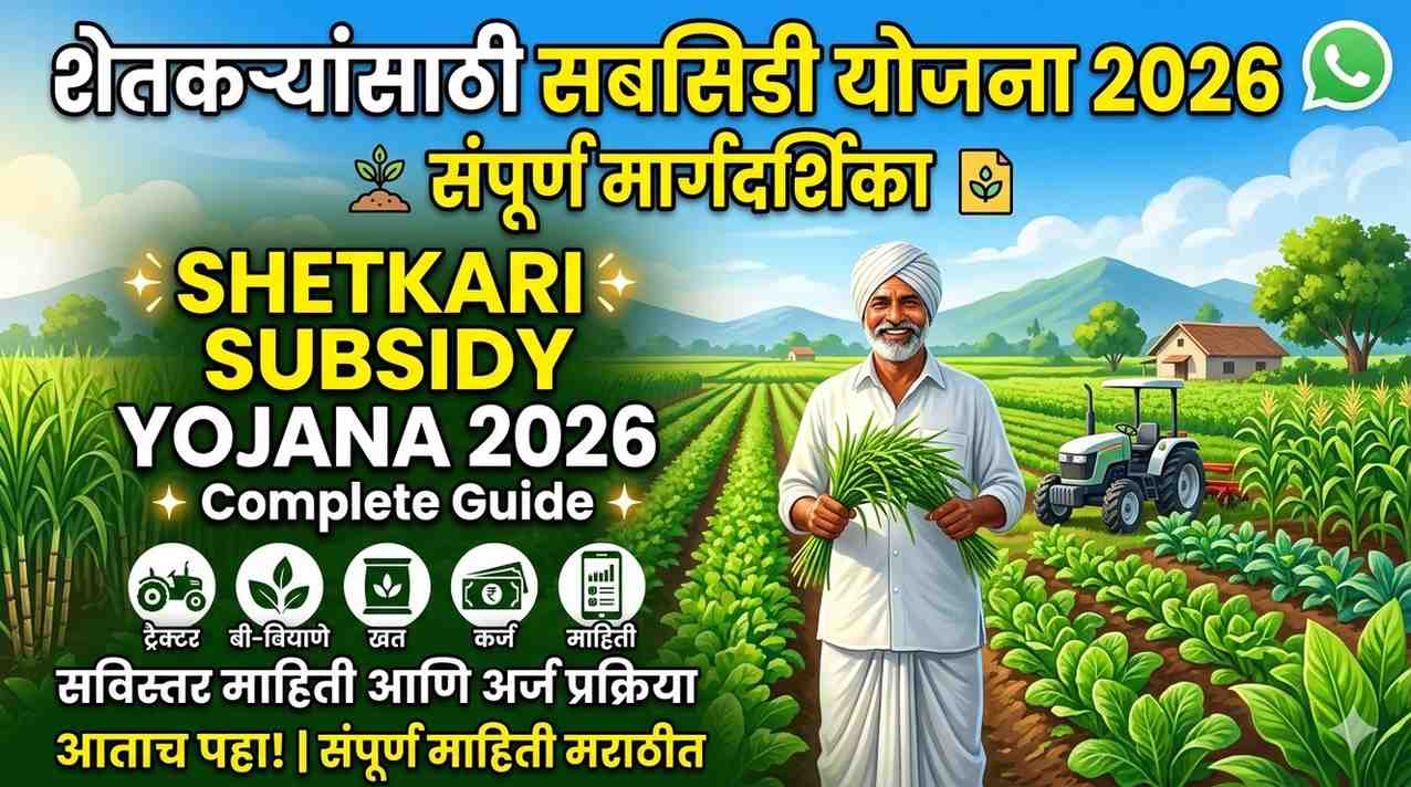 shetkaryansathi sub -sidy yojana -2026